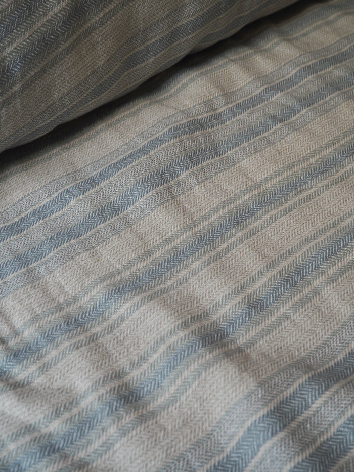 Blue Stripe Extra Wide Linen