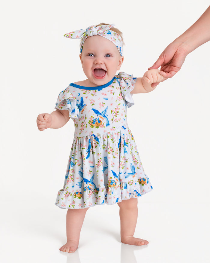 Bluebird Melody Bodysuit Twirl Dress