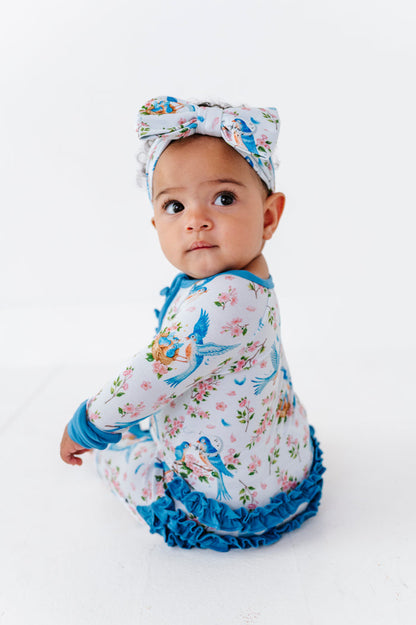 Bluebird Melody Ruffle Romper