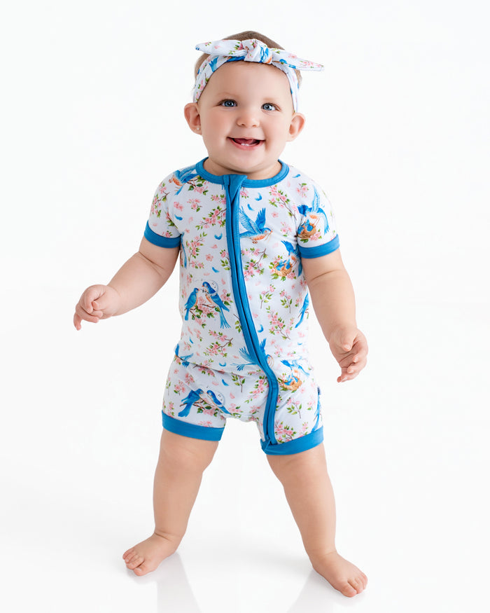 Bluebird Melody Short Sleeve Romper