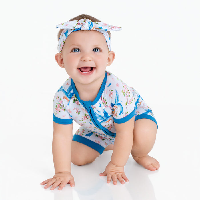Bluebird Melody Short Sleeve Romper