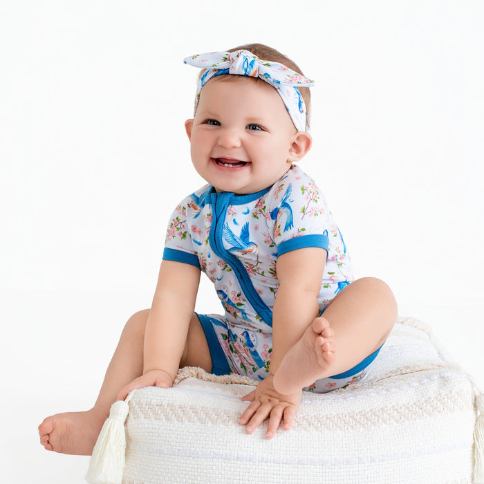 Bluebird Melody Short Sleeve Romper