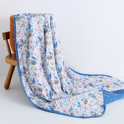 Bluebird Melody Toddler Quilted Blanket