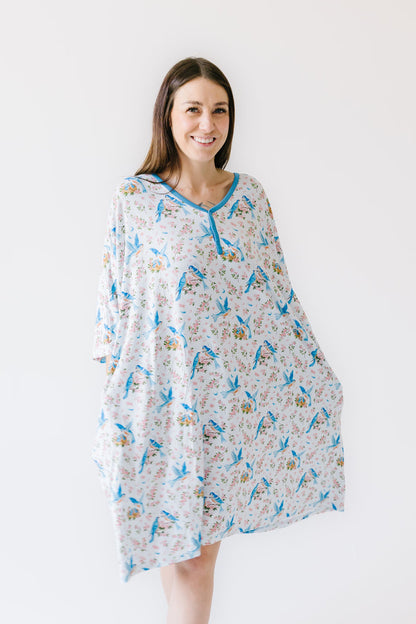 Bluebird Melody Women's Muumuu Lounge Tee (ONE SIZE FITS XS - XXL)