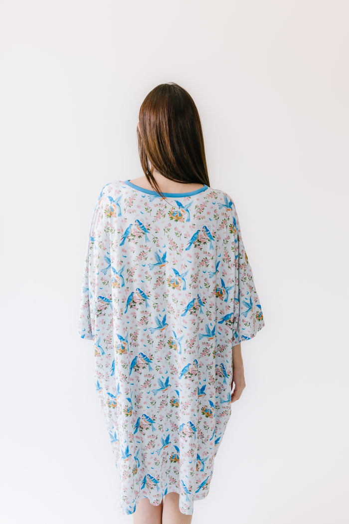 Bluebird Melody Women's Muumuu Lounge Tee (ONE SIZE FITS XS - XXL)