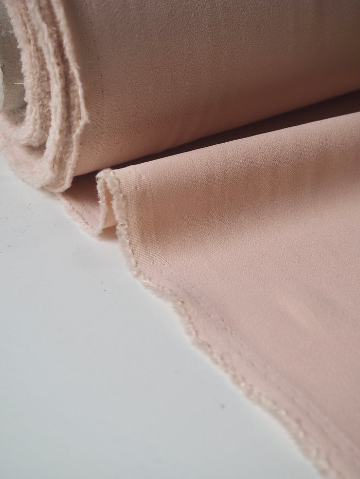 Blush Pink Crepe-Back Satin