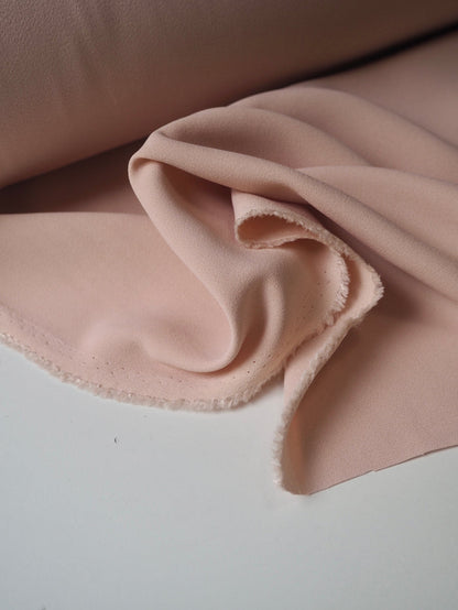 Blush Pink Crepe-Back Satin