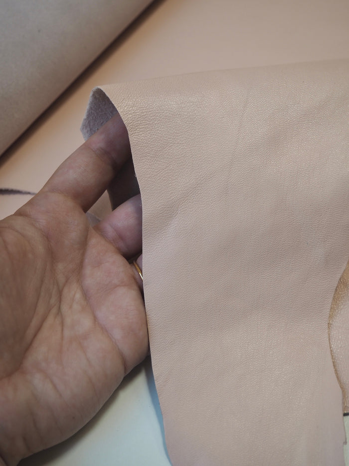 Blush Pink Napa Lambskin