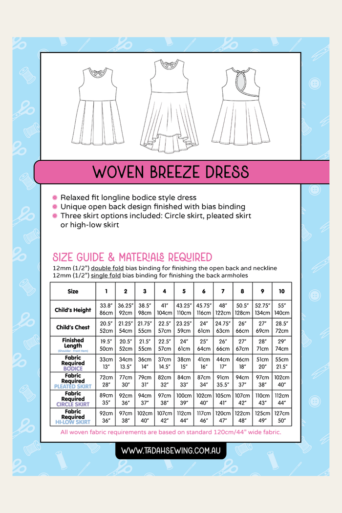 Breeze WOVEN Dress Sewing Pattern
