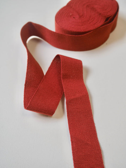 Brick Red Grosgrain Ribbon 25mm