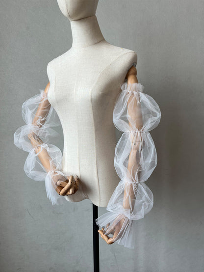 Bride Sleeves Detachable Tulle for wedding