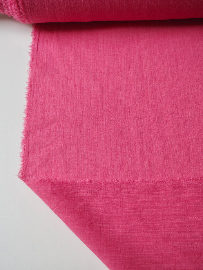 Bright Pink Polyester Voile