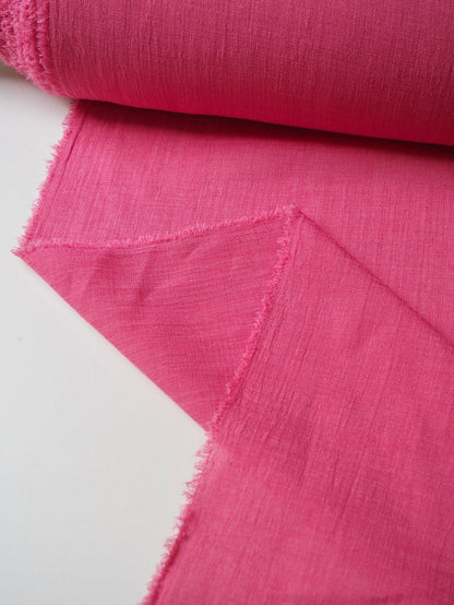 Bright Pink Polyester Voile