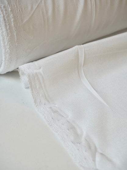 Bright White Crepe de Chine