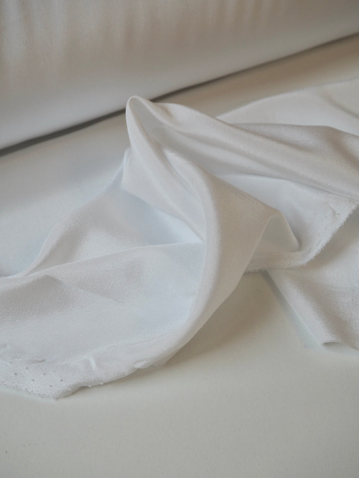 Bright White Crepe de Chine