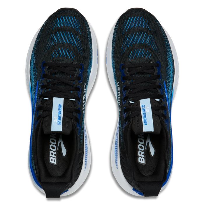Brooks Men's Adrenaline GTS 25 Running Shoes in Black/Blue/Nantucket Breeze AW26