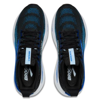Brooks Men's Adrenaline GTS 25 Running Shoes in Black/Blue/Nantucket Breeze AW26