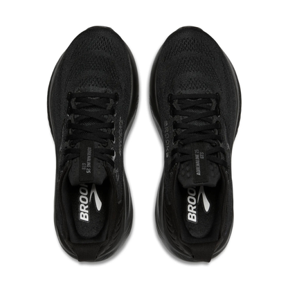 Brooks Men's Adrenaline GTS 25 Wide Fitting (2E) Running Shoes in Black/Black/Ebony AW26