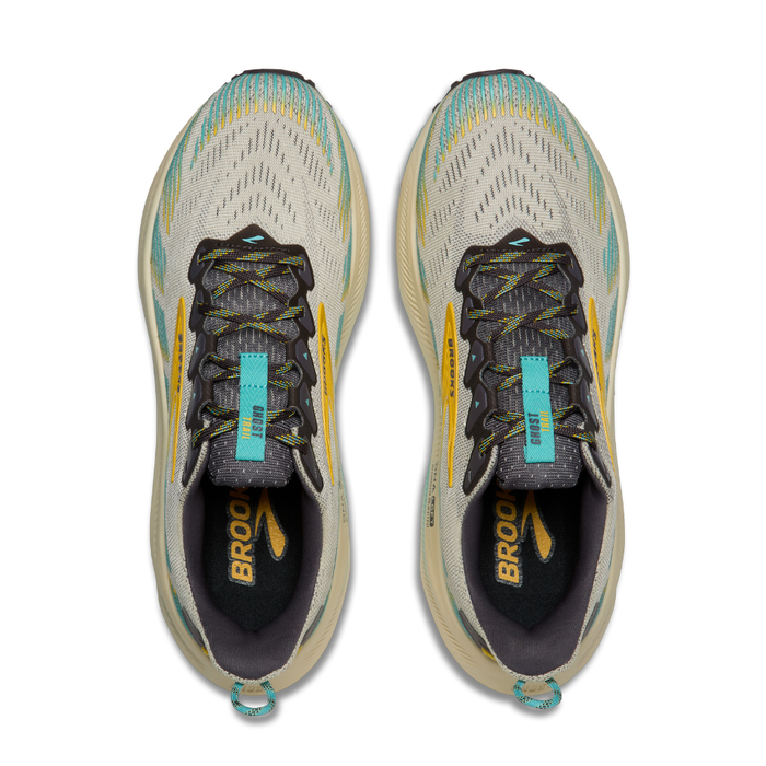 Brooks Men's Ghost Trail Running Shoes in Bleached Sand/Rabbit/Bluefish SS26