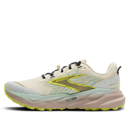 Brooks Women's Cascadia 19 Trail Running Shoes in Coconut/Misty Blue/Ebony AW25