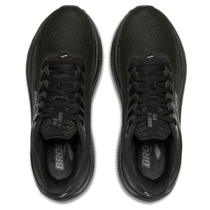 Brooks Women's Ghost 17 GTX Running Shoes in Black/Black/Ebony AW25