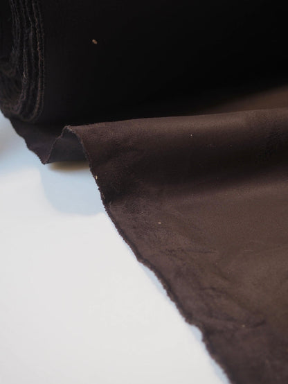Brown Stretch Faux Suede