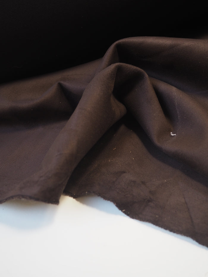 Brown Stretch Faux Suede