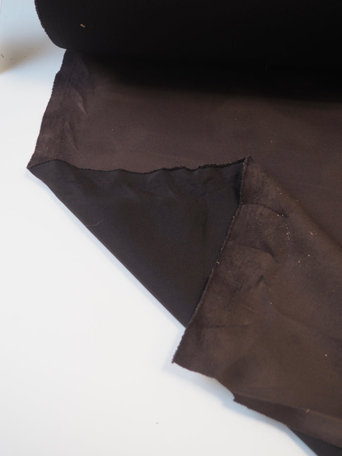 Brown Stretch Faux Suede