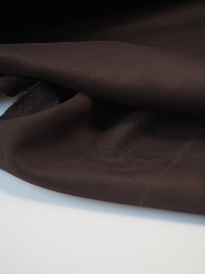 Brown Stretch Faux Suede