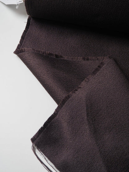 Brown Textured Sateen Jacquard