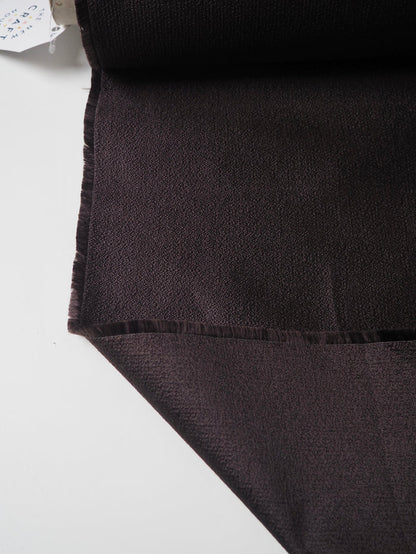 Brown Textured Sateen Jacquard