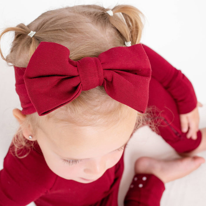 Burgundy Bow - Jammie Session