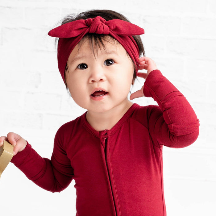 Burgundy Bow - Jammie Session