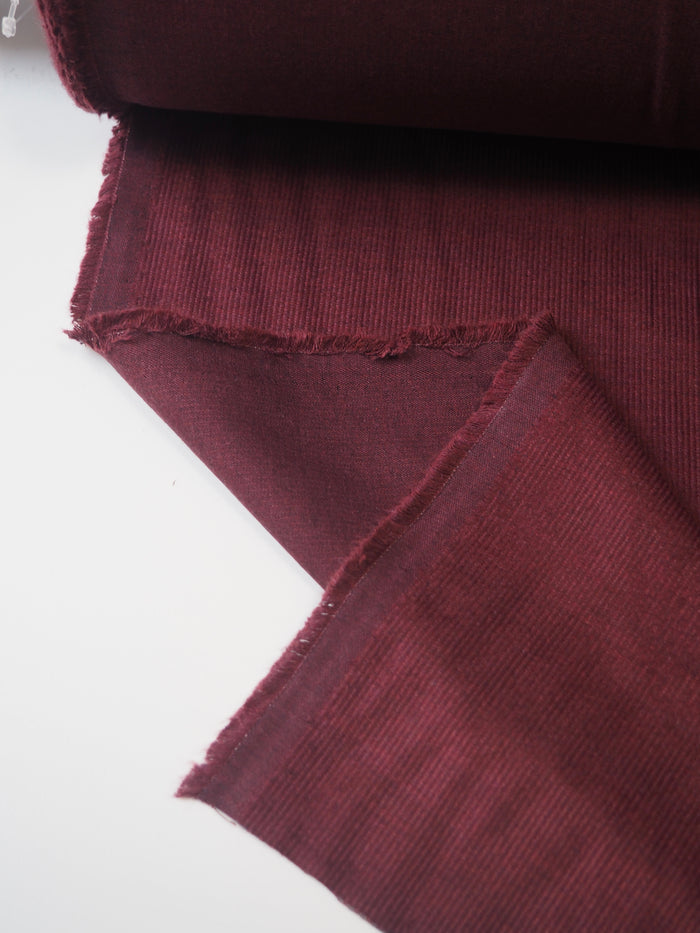 Burgundy Cotton Corduroy