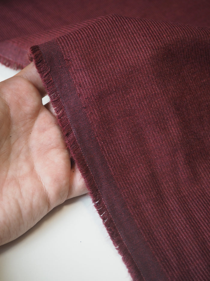 Burgundy Cotton Corduroy
