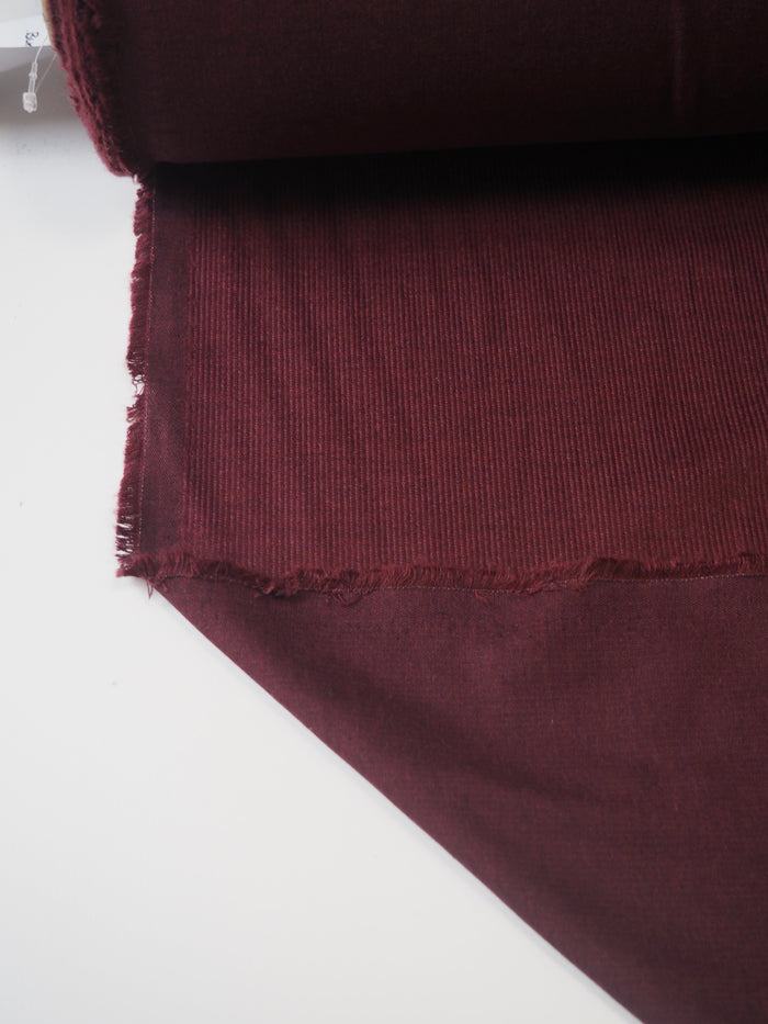 Burgundy Cotton Corduroy