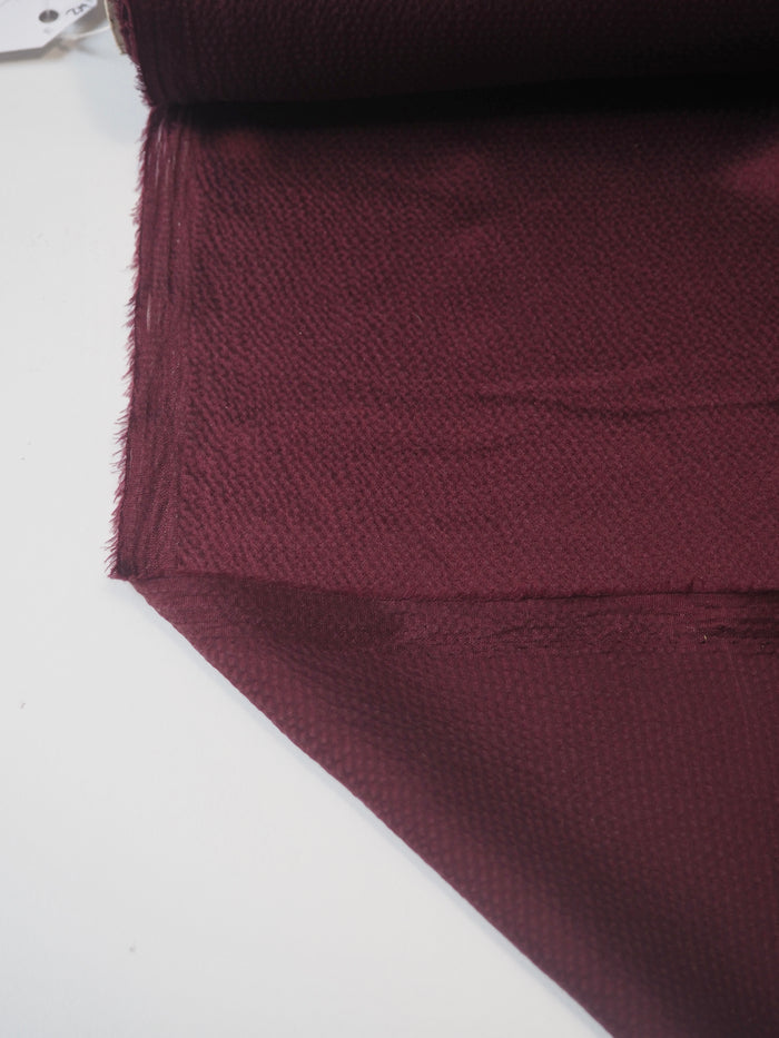 Burgundy Hammered Silk Satin