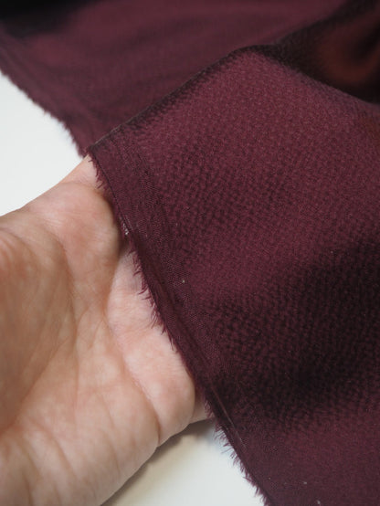 Burgundy Hammered Silk Satin
