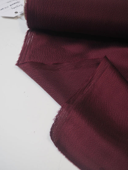 Burgundy Hammered Silk Satin