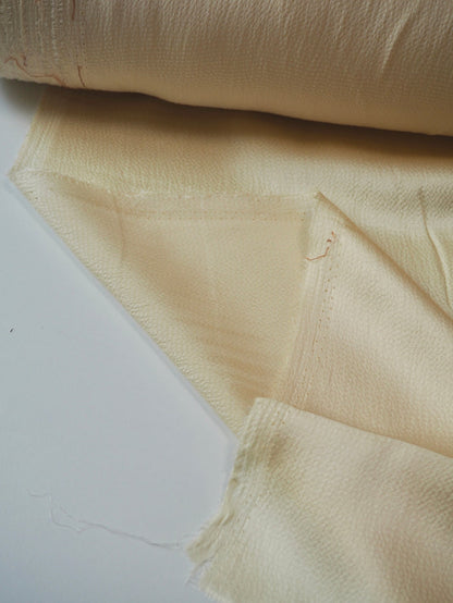 Butter Yellow Hammered Silk Satin