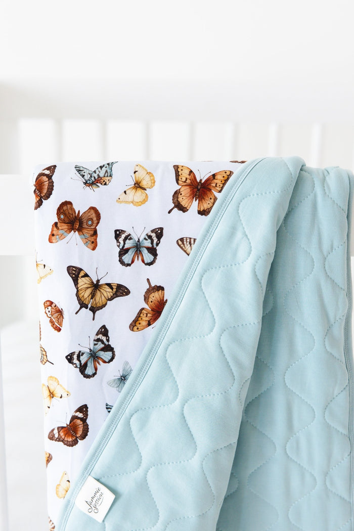 Butterfly Kisses Adult Quilted Blanket - Jammie Session