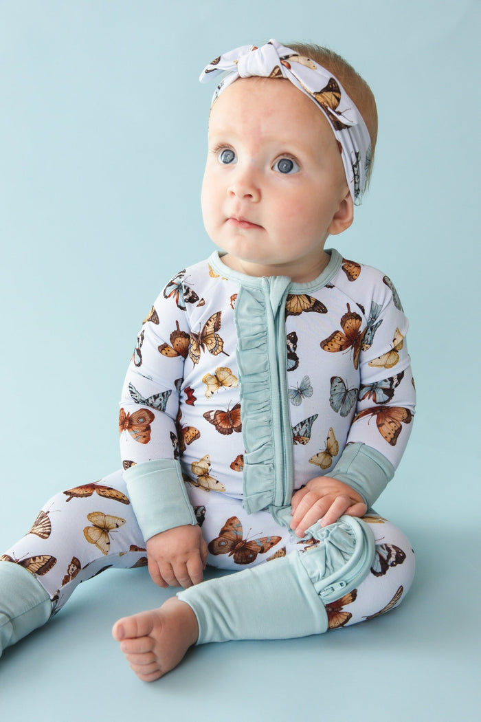Butterfly Kisses Ruffle Romper - Jammie Session