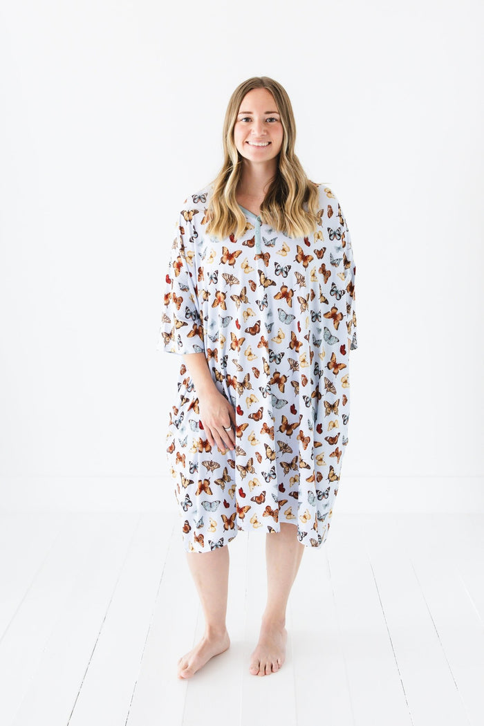 Butterfly Kisses Women's Muumuu Lounge Tee (ONE SIZE FITS XS - XXL) - Jammie Session