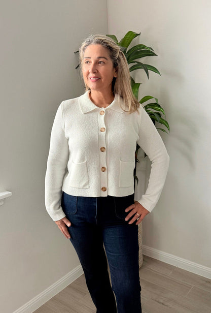 Buttoned Blanc cardigan