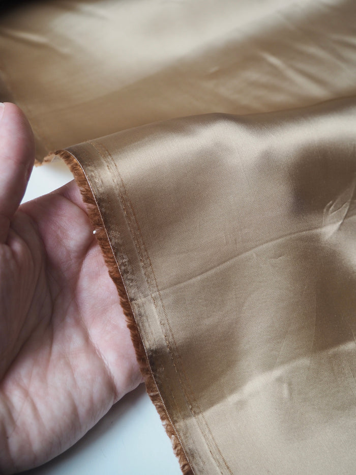 Caramel Viscose Satin Twill Lining