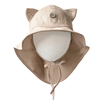 Chapeau de soleil évolutif ManyMonths avec oreilles de chat – Beach Dust