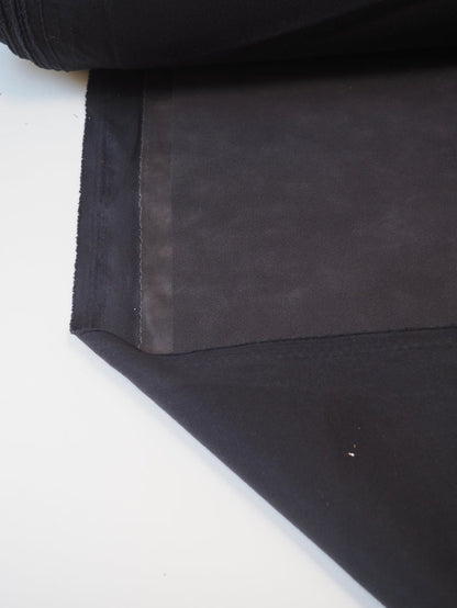 Charcoal Stretch Faux Suede