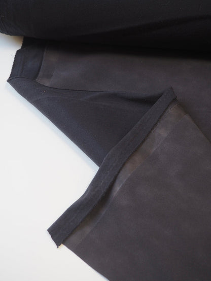 Charcoal Stretch Faux Suede