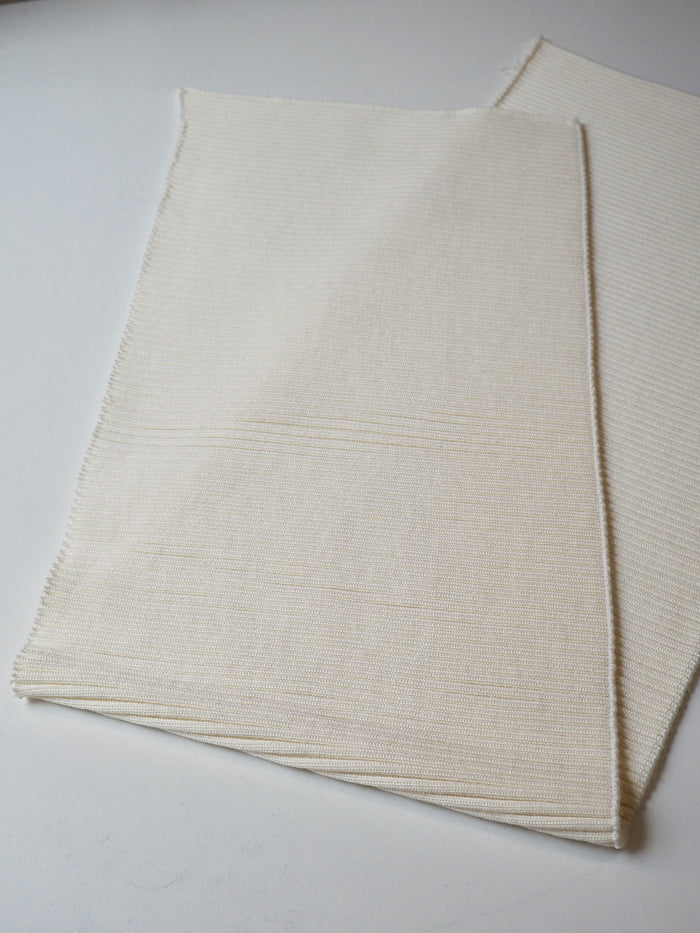 Chunky Cream Wool Ribbed Cuff 22cm