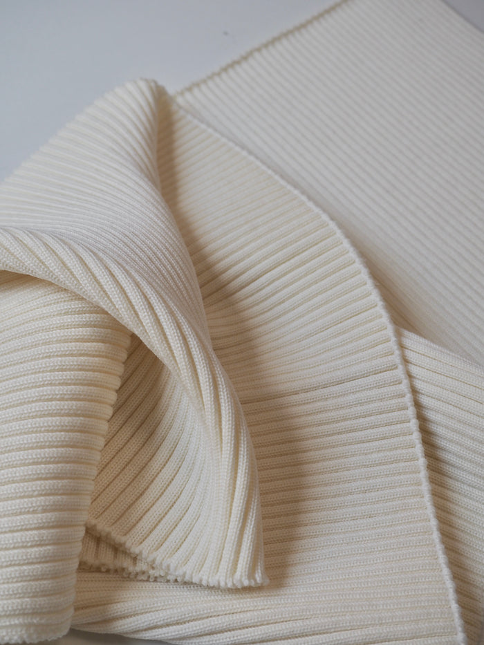 Chunky Cream Wool Ribbed Cuff 22cm
